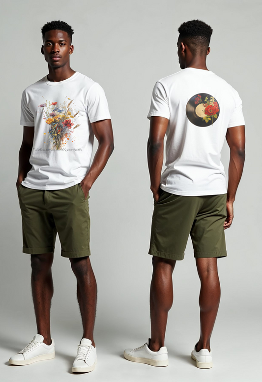 Art 20 – Vinyl Bloom Tee – A Symphony of Nature