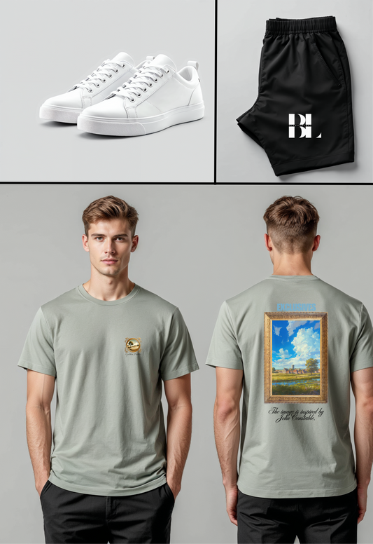 Art 23 - Serene Horizon Tee – Timeless Countryside Elegance